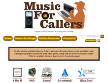 Tablet Screenshot of musicforcallers.com